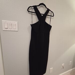 Polo by Ralph Lauren Shoulder Baring Black Dress XL